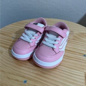 Kids Pink and White Sneakers - VANS - NEVER WORN